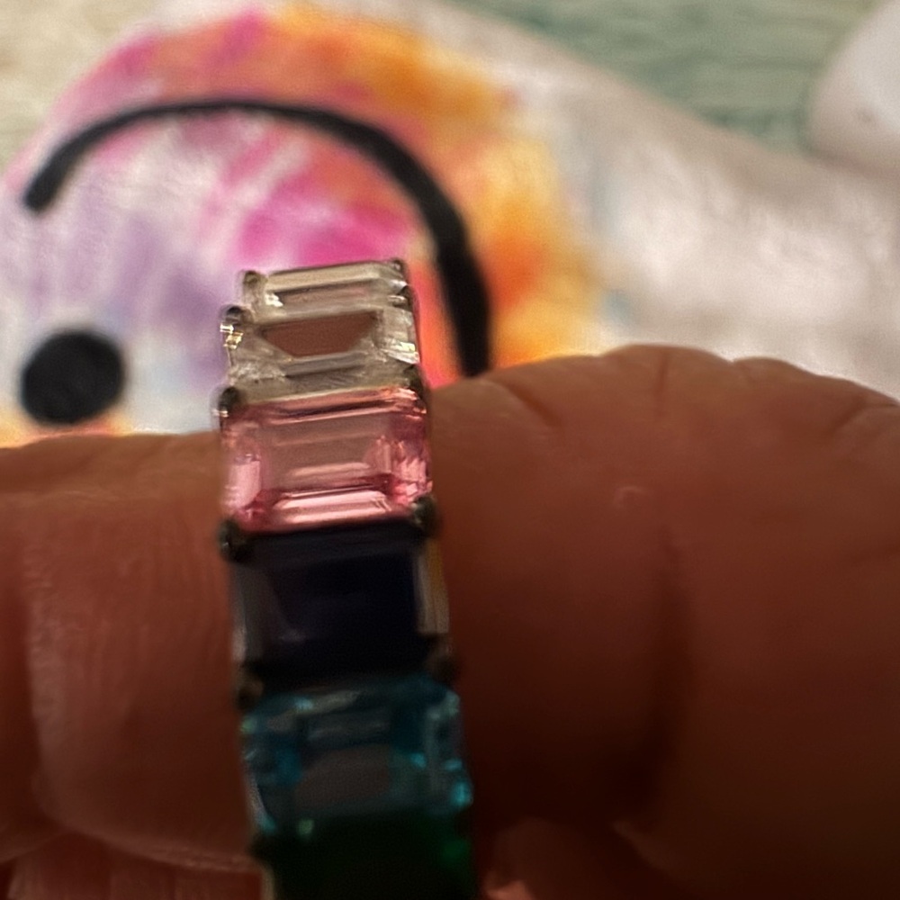 Multicolor Gemstone Ring all stone are real!!